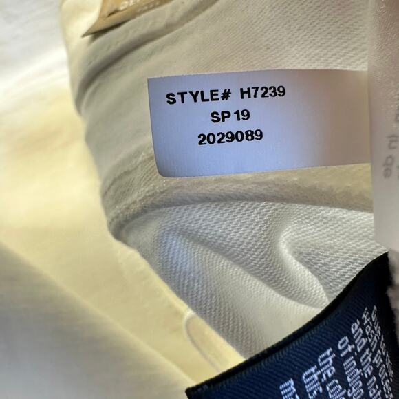 NWT Madewell Tall Cali Demi-Boot Jeans in Pure White Raw-Hem Edition 35 Tall - Picture 12 of 16